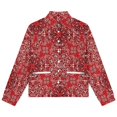 thumbnail image 4 of Jackets for Women Winter Coat Jackets Flannel Stand Collar Jacket(Bandana Style Print,Size:S-4XL), 4 of 7