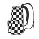 thumbnail image 3 of Plaid Black White Backpack,Large Capacity Backpack,Laptop Backpack,Water Resistant Backpack For Women Men, 3 of 5