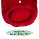 thumbnail image 5 of Suéter con Capucha de Poliéster para Perros Ropa de Invierno para Mascotas con Bolsillo Rojo L, 5 of 7