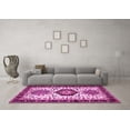 thumbnail image 3 of Ahgly Company Indoor Square Persian Pink Traditional Area Rugs, 5' Square, 3 of 4