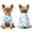 Blue Jellyfish, variant on Dog Pajamas Small Sized Boy Girl, Cotton Stretchable Pet Clothes Jammies Puppy Outfits for Dogs Female Male, Spring Summer Doggie Doggy Pjs, Carrot M