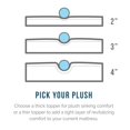 thumbnail image 6 of Lucid Ventilated Memory Foam Mattress Topper, Multiple Sizes, 6 of 7