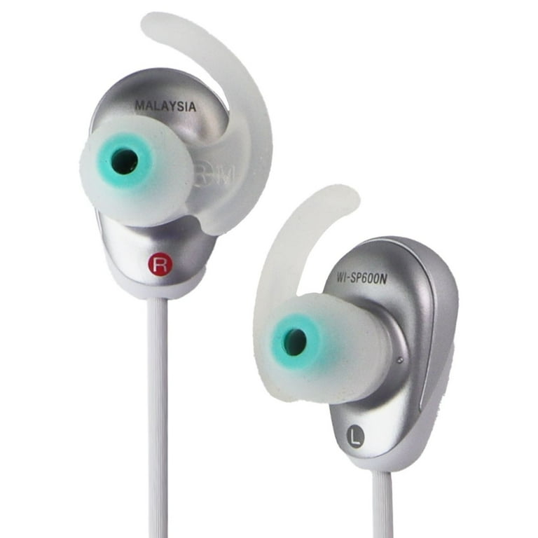 Sony WI SP600N Bluetooth Earbuds Wireless NFC Active Noise Cancelling In Ear Headphones White Walmart
