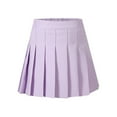 thumbnail image 4 of UAYOTSE Girls Pleated Skirts School Kids Casual Mini Flare A Line Uniform Skorts Skirt(2-3 Years,Purple), 4 of 4