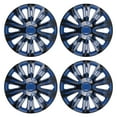 thumbnail image 5 of 4Pcs/set Wheel Rims Cover Hubcaps ,14 Inch Universal Snap On Car Truck SUV Wheel Covers ABS Material （14-Inch, Black Lacquer&Blue Lacquer), 5 of 8