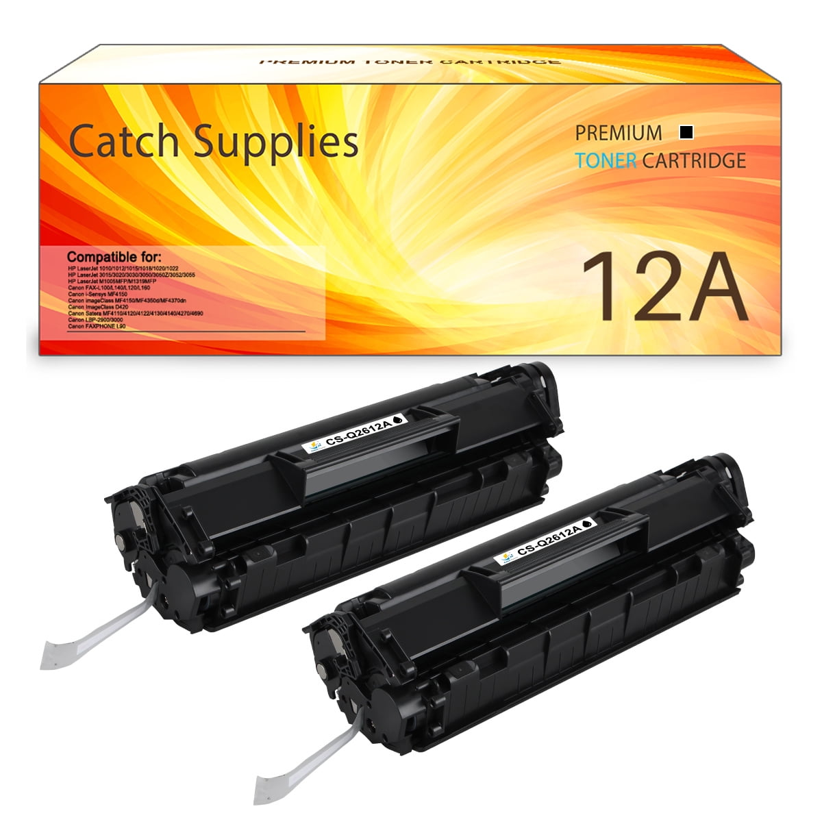 6PK Q2612A 12A Laser Toner Compatible For HP LaserJet 1018 3050 3052 3055 M1319F 