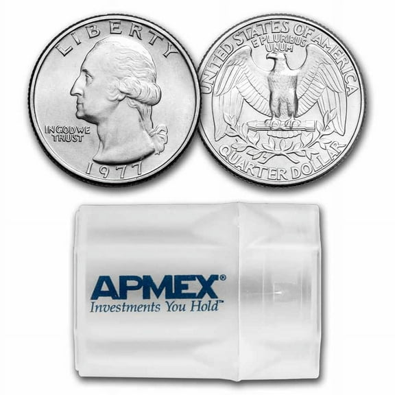 1977 Washington Quarter 40-Coin Roll BU