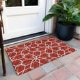 thumbnail image 6 of Addison Rugs Chantille Indoor/Outdoor Transitional Geometric Red Washable Rectangle Rug, 1'8" x 2'6", 6 of 6
