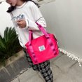 thumbnail image 2 of Sywqhk Moda Mujer Fitness Equipaje Bolsa Oxford Tela Plegable Bolsos (Rosa Roja) Sywqhk Para estrenar, 2 of 8