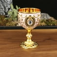 thumbnail image 2 of Drinking Cup Decorative Ornate Goblet With Intricate Embossed Detailing And Classic Vintage Style Tea Cup, 2 of 3