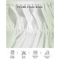 thumbnail image 5 of Light Green Ombre Wrap Around Bed Skirts for California King Bed 16" Drop,Bed Skirt with Adjustable Elastic Belt Dust Ruffle Bed Valance for Bedroom Hotel Modern Gradient Abstract Art Bed Frame Cover, 5 of 7