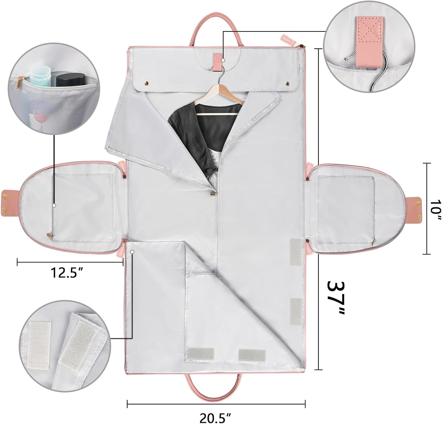 Rolling travel duffle, convertible suitcase, garment bag with wheels, PU leather construction, 3-in-1 design, shoe storage compartment, business trip essential, overnight luggage, wedding