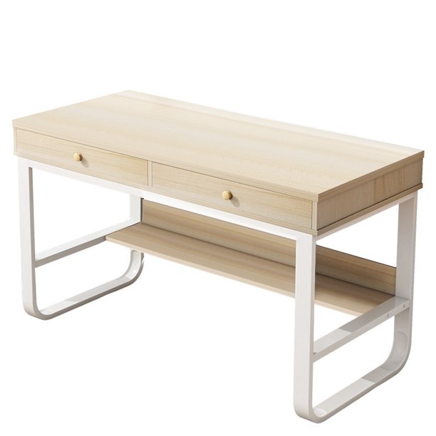 Volity Computer Desk Study Writing Desk Modern Simple Style Work Gaming Table Sturdy Pc Laptop Desks W Storage Shelves And 2 Drawers For Home Office Workstation Walmart Com Walmart Com