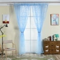 thumbnail image 2 of Floral Curtains Blinds Leaf Voile Tulle Room Curtain Sheer Drape Panels Valance, 2 of 9