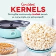 thumbnail image 3 of Dash SmartStore™ Deluxe Stirring Popcorn Maker, Hot Oil Electric Popcorn Machine with Large Lid for Serving Bowl and Convenient Storage, 24 Cups, Aqua, 3 of 6