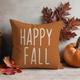 thumbnail image 6 of Fall Pillow Covers 18x18 Inch Set of 4 White Pumpkin Burgundy Floral Hey There Pumpkin Autumn Harvest Orange Outdoor Farmhouse Decorations Decorative Pillows Cases for Home Couch Porch Decor, 6 of 6