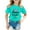 Mint Green, variant on Boys Girls Easter Shirts Vintage Breathable White Rabbit Face Print Summer Easter Tshirt 2026 Kids Happy Easter Crew Neck Short Sleeve Tee Tops