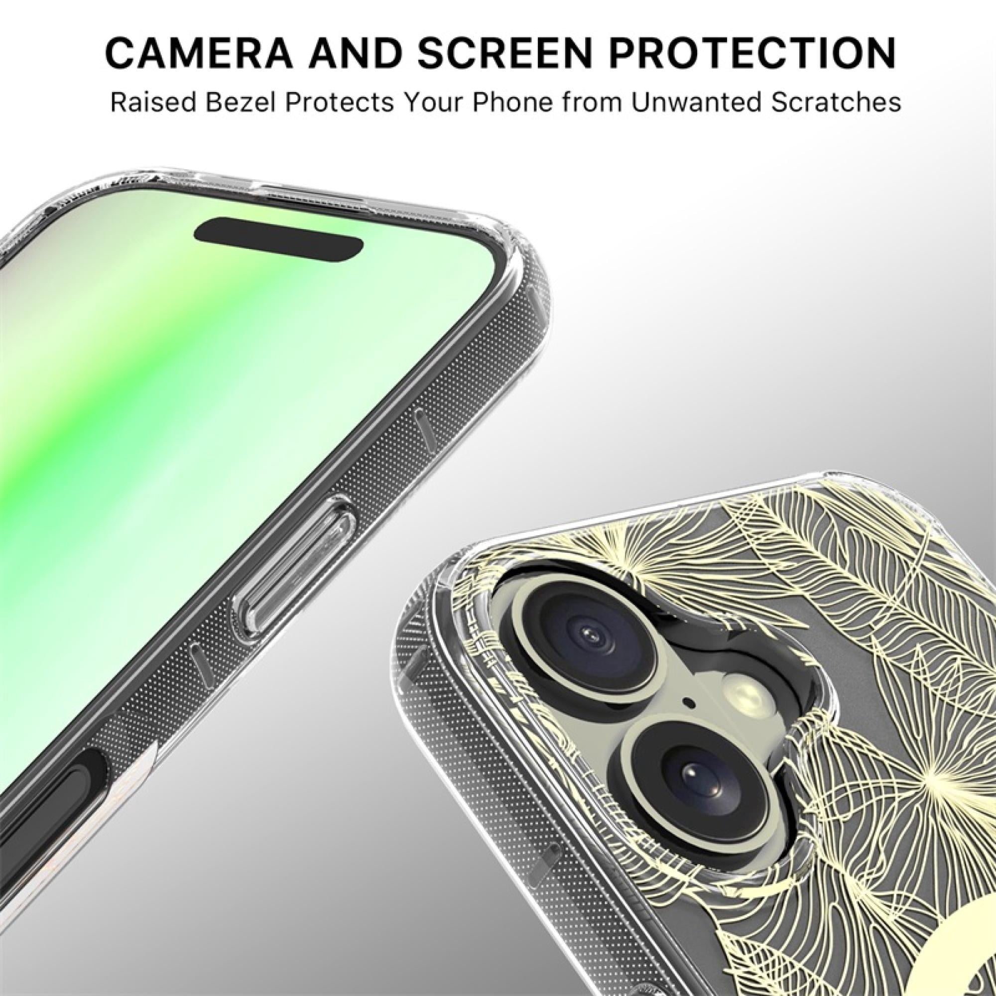 Mood Series compatiable with iPhone 17 Botanical Protective Case – Floral Print Lightweight Drop-Resistant Cover
