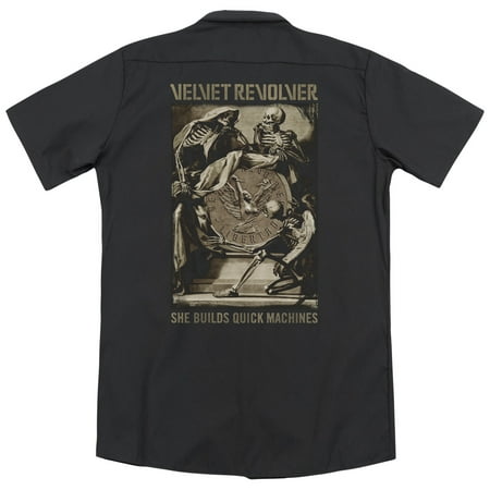 Velvet Revolver Quick Machines (Back Print) Mens Work