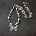 thumbnail image 2 of 2023-Collares con colgante de mariposa gótica, C, 2 of 3