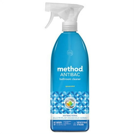 Antibacterial Spray, Bathroom, Spearmint, 28 Oz Spray Bottle, 8/carton | Bundle of 2 Cartons