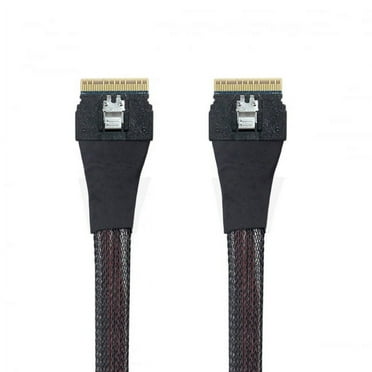 Xiwai Cable PCI-E Slimline SAS 4.0 SFF-8654 8i 74pin Host to SFF-8654 74Pin Slim SAS Target Cable 50cm