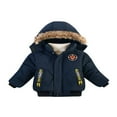 thumbnail image 1 of Boy Hooded Puffer Jacket Thick Long Sleeve Winter Warm Coat, 1 of 6
