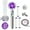 Purple, variant on Besititli Turbocharged Handheld Shower Head, High Pressure Water Saving Handheld Propeller Showerhead with Filters One Key Pause Easy Install- Purple