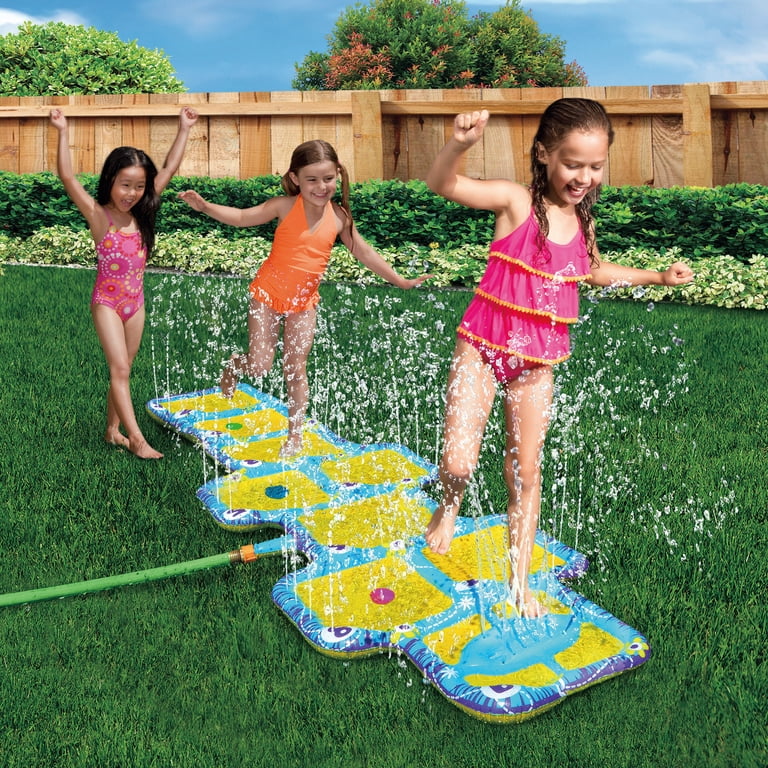 Banzai Aqua Blast Hopscotch Sprinkler Game w/ No-Slip Surface