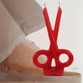 thumbnail image 2 of 3 Veladoras en forma de tijeras Rojas, 2 of 4