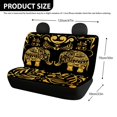 thumbnail image 4 of Psesaysky Gold Elephant Car Back Seat Covers, Set of 2 Pieces Stretch Durable Seat Covers for Auto Truck Suv Interior Protection, 4 of 4