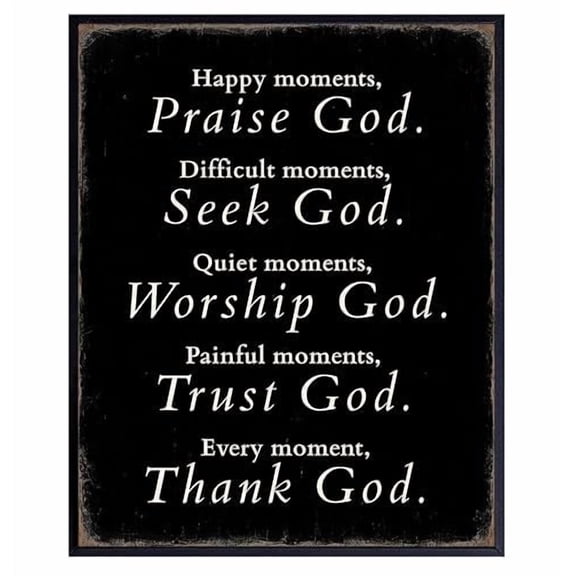 Thank God spiritual Room Decor 8 x 12 Metal Tin Sign - Christian Wall Art Sayings - Christian Gifts for Men - Religious Gifts for Men - God - spiritual Christian Quotes - Man cave rustic metal sign
