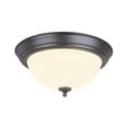 thumbnail image 2 of Aspen Creative 63017-21 LED Flush Mount Ceiling Light Fixture, Transitional Design in Bronze Finish, Frosted Glass Shade, 11" Diameter, 2 of 2
