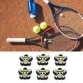 thumbnail image 1 of Tennis Racket Vibration Dampener, Lightweight Silicone Injury Prevention Soft Skull Shape Tennis Racket  Black  for Training, 1 of 8