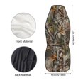 thumbnail image 7 of HUISEFOR Camo Hunting Car Seat Cover Elastic Polyester Front Seat Protector Cover Breathable Cars Accessories Easy to Install Universal Size Fit for Most Sedan SUV, 7 of 7