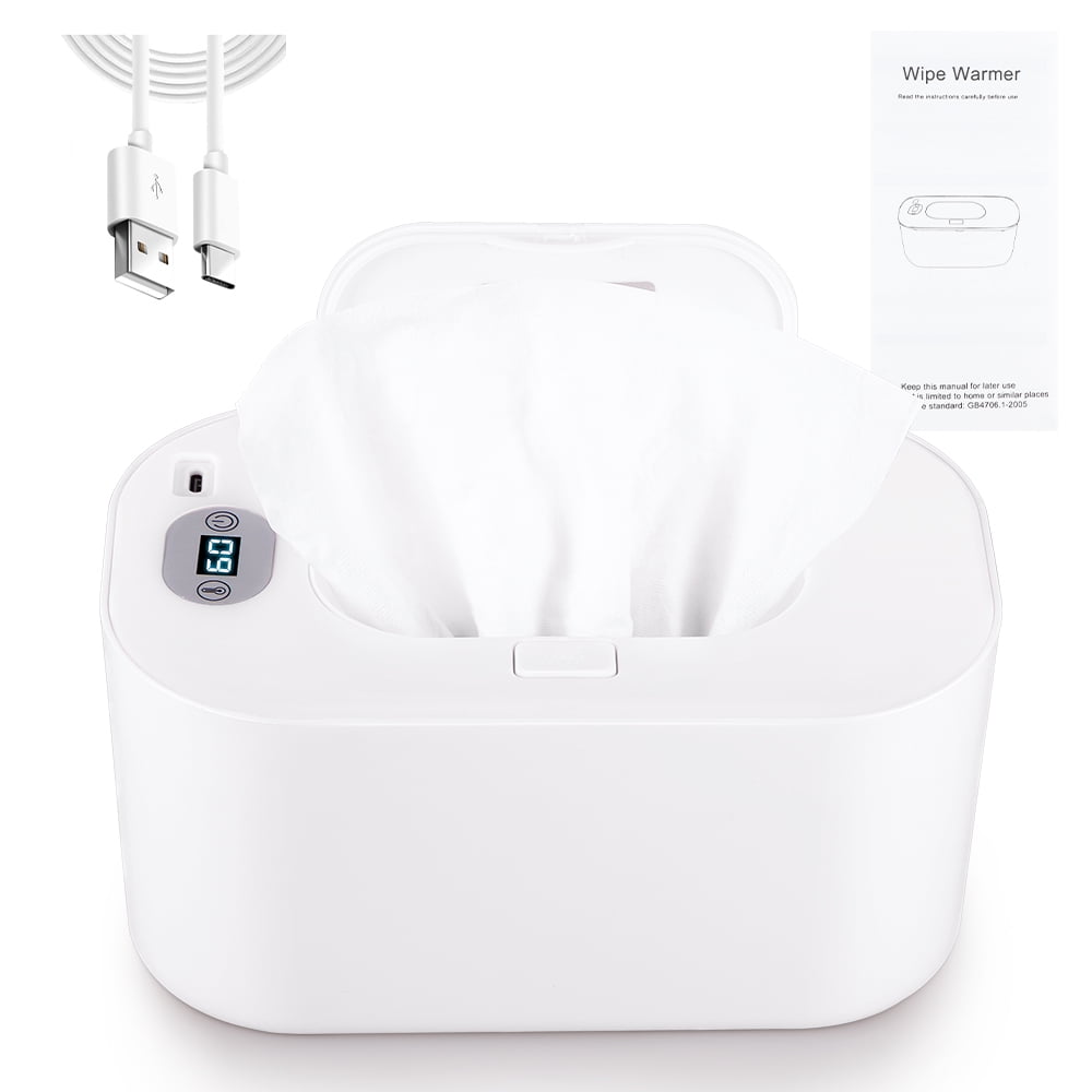 Paddsun Baby Diaper Wipes Heater,Wipe Warmer with Digital Display and