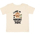 thumbnail image 3 of Inktastic Monkey I Love Hanging out with My Papa Boys or Girls Baby T-Shirt, 3 of 5