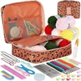 thumbnail image 1 of EASTIN 59 Pcs Include 5 Skeins Yarn Hooks Needles Storage Bag Crochet Kit with Knitting Accessories Set for Beginners Gift Freeshipping, 1 of 7