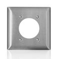 thumbnail image 1 of Leviton 3004816 C-Series Plaque Murale en Acier Inoxydable et Métal à 2 Rangées pour Réceptacle, 1 of 3