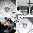 thumbnail image 7 of Shoreew 3 Pcs Sink Filter Stainless Steel Drain Strainer Set Wear-Resistant Sink Drain Cover Mesh Sink Stopper with Plug Debris Collector for Kitchen, 7 of 7