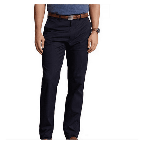 Polo Ralph Lauren Mens Stretch Straight Fit Chino Pants Navy Blue 40 x 30