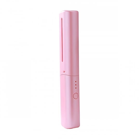 RAGUPEL Cordless Hair Straightener Brush Wireless Straightening Brush for Home Women Pink