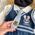 thumbnail image 5 of Vestido plisado de conejo de dibujos animados para niñas, ropa para niños, vestido de punto Preppy, lindo Zootopia Judy Hopps, vestidos de fiesta para bebés, 5 of 5