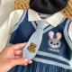 thumbnail image 5 of Vestido plisado de conejo de dibujos animados para niñas, ropa para niños, vestido de punto Preppy, lindo Zootopia Judy Hopps, vestidos de fiesta para bebés, 5 of 5