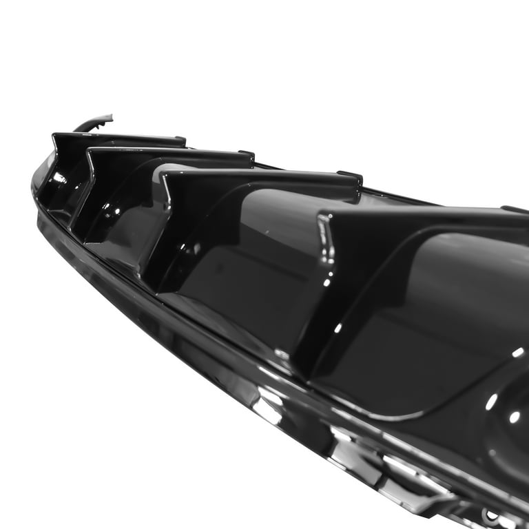 Rear Bumper Lip Diffuser For 2015-2023 Chrysler 300 – Carbon Fiber Print, Shark Fin Style, Polypropylene