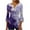 Purple, variant on LYXSSBYX Long Sleeve Shirts for Women Women Fashion Printed Casual V-Neck Short Sleeve Loose T-Shirt Blouse Tops