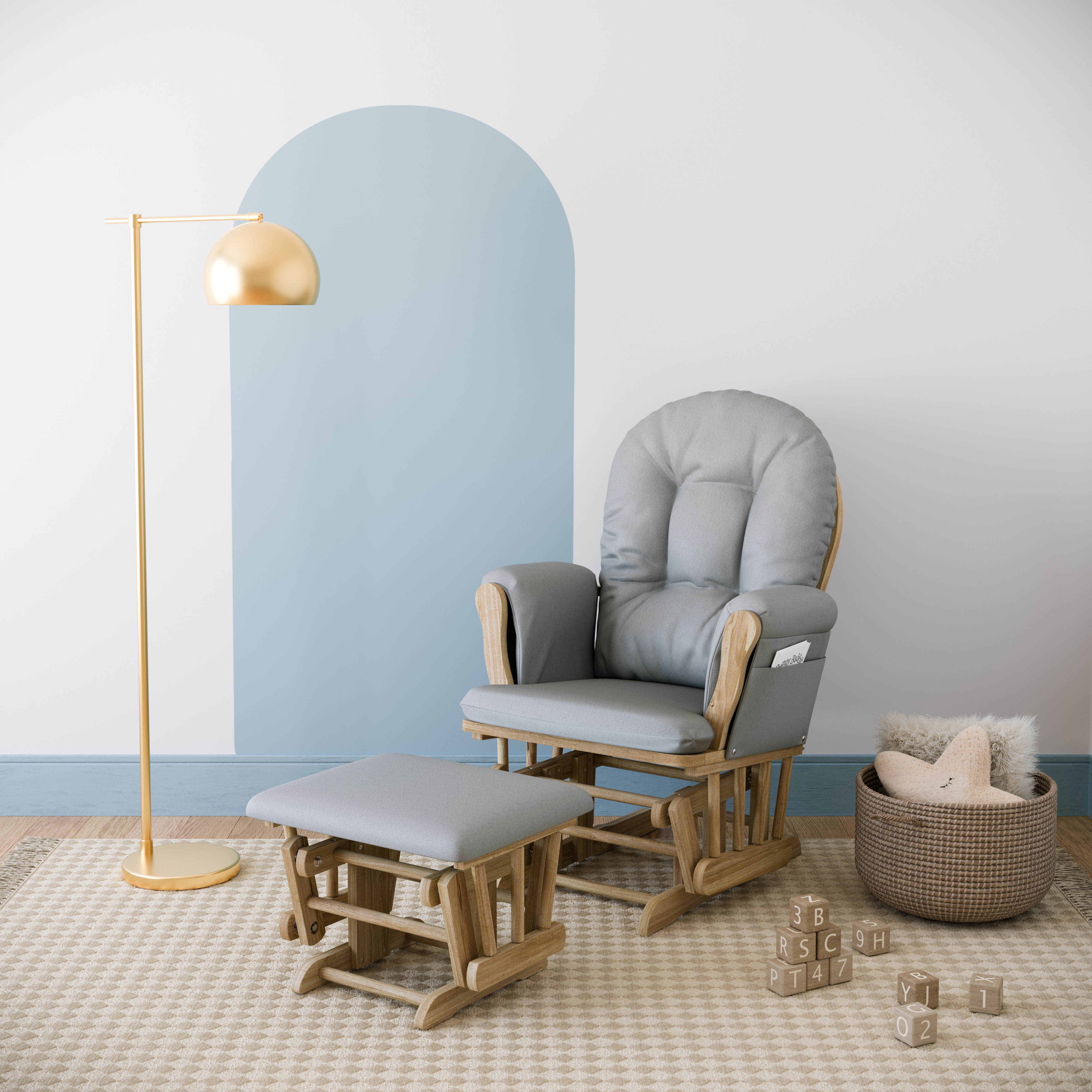 Chaise et repose-pieds Storkcraft Hoop