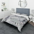 thumbnail image 1 of Designart 'Light and Shadow III' Geometric Bedding Set - Duvet Cover & Shams, 1 of 4