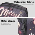 thumbnail image 4 of Christmas Digital Travel Bag Cord Organizer Hard Drive Bags Waterproof Oxford Cloth Cord Storage Organizer Box 5.9x9.44x3.14 in Black Digital Electronic Accessories Organizer Bag, 4 of 6
