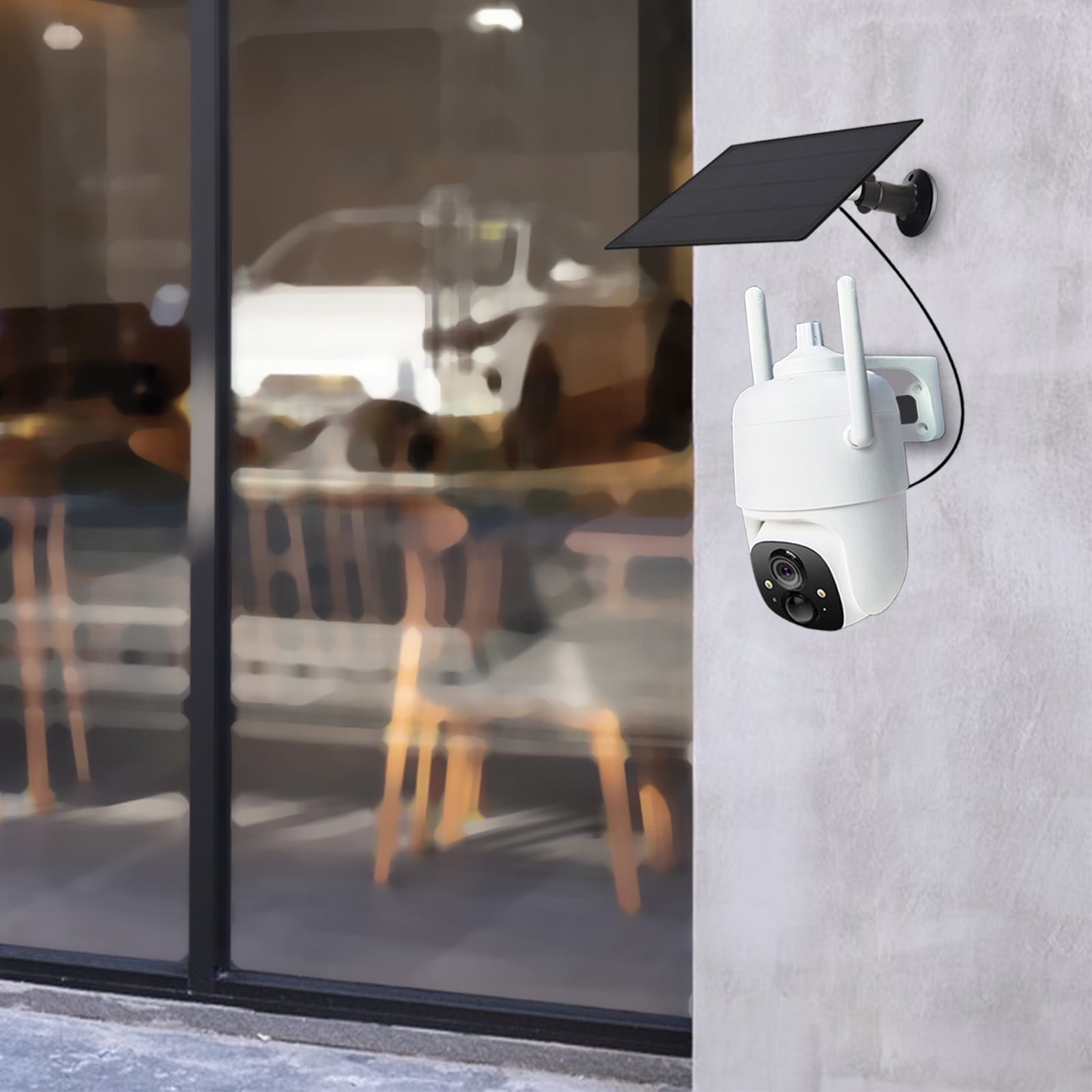 sruoe Surveillance Cameras, Surveillance Cameras Wireless, Solar Security Cameras Wireless Outdoor, Wifi Security Camera, Night Vision, Home Monitor Camera